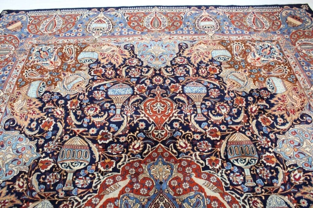 Perserteppich Kashmar 386 x 294 cm Wolle handgeknüpft