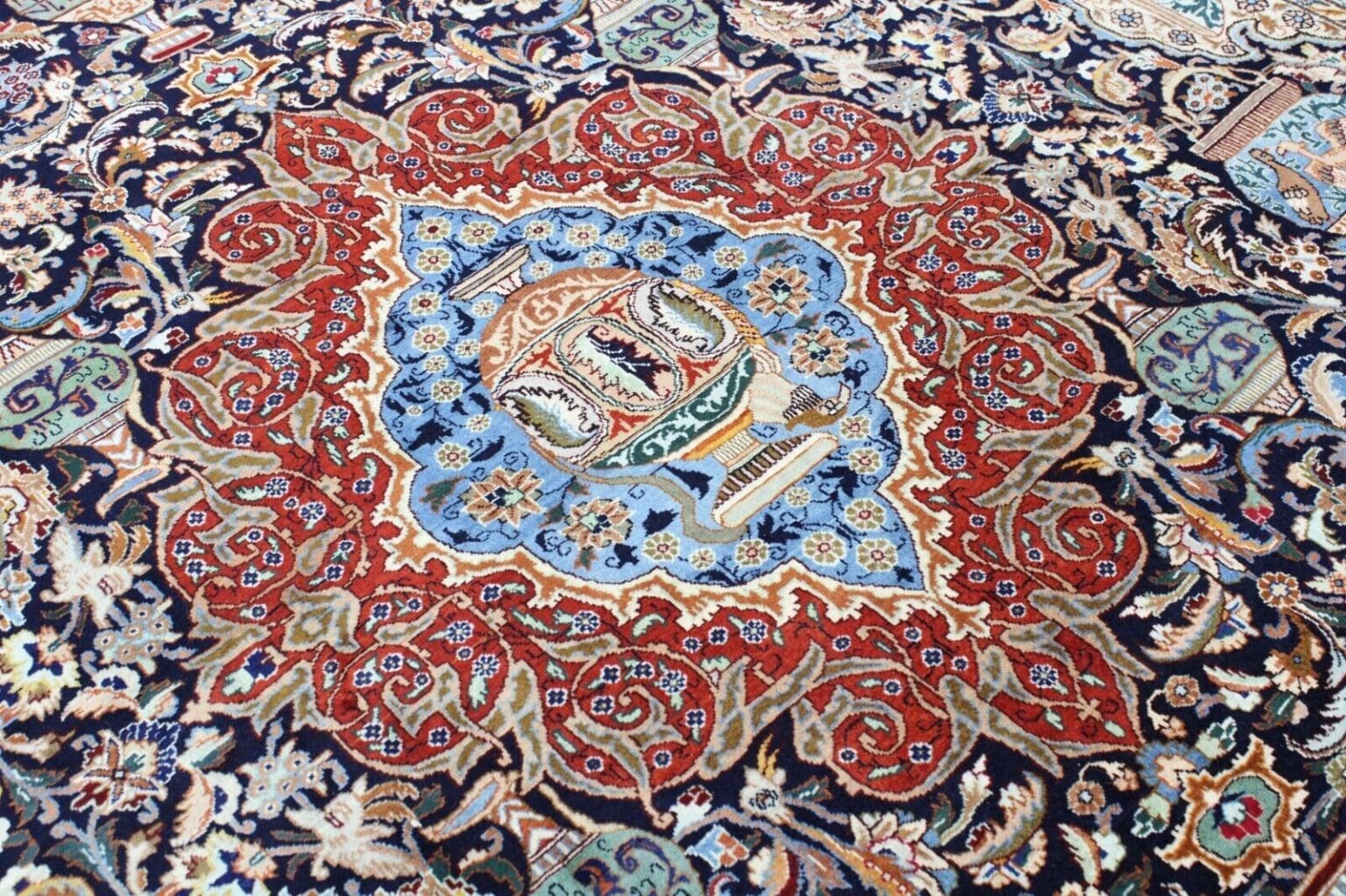 Perserteppich Kashmar 411 x 307 cm Wolle handgeknüpft