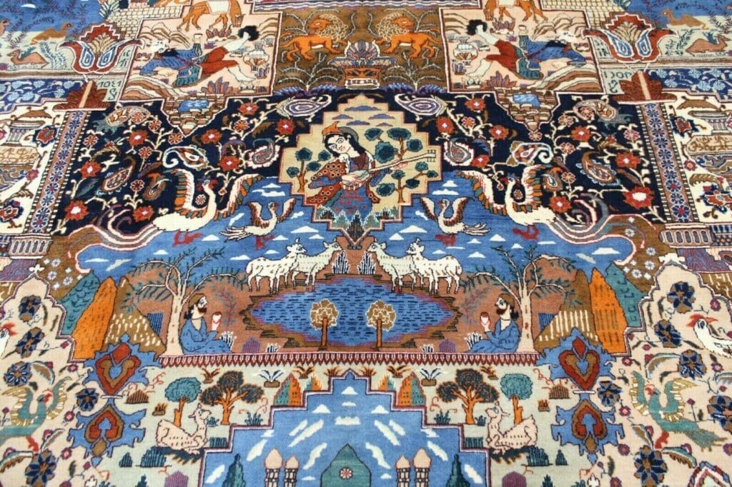 Perserteppich Kashmar 380 x 310 cm Wolle handgeknüpft