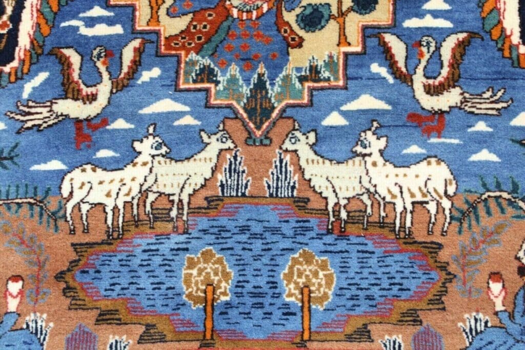 Perserteppich Kashmar 380 x 310 cm Wolle handgeknüpft