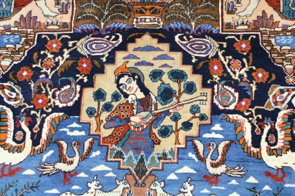 Perserteppich Kashmar 380 x 310 cm Wolle handgeknüpft