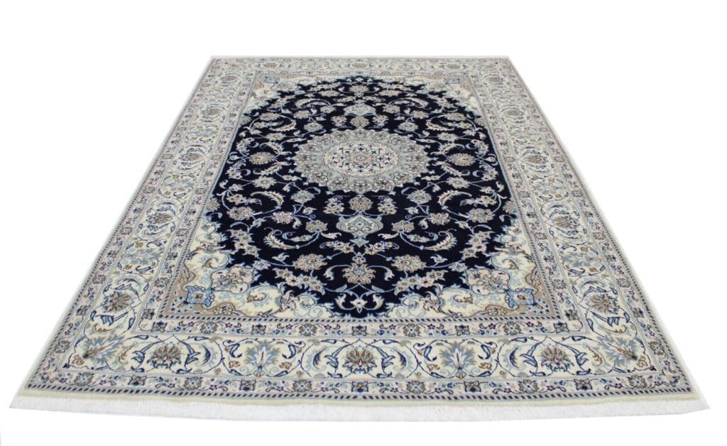 h1-originaler-perserteppich-nain-kashmari-neuer-teppich-in-top-zustand-292-1 Perserteppich Nain 292 x 194 cm Wolle handgeknüpft