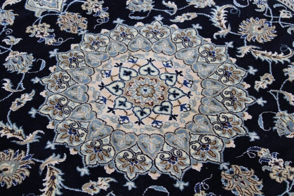 h1-originaler-perserteppich-nain-kashmari-neuer-teppich-in-top-zustand-292-5 Perserteppich Nain 292 x 194 cm Wolle handgeknüpft