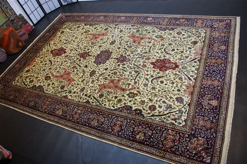 Orientteppich Agra ca 368 x 249 cm Wolle handgeknüpft