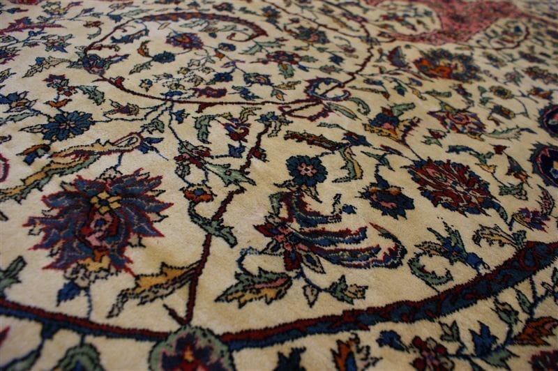 Orientteppich Agra ca 368 x 249 cm Wolle handgeknüpft