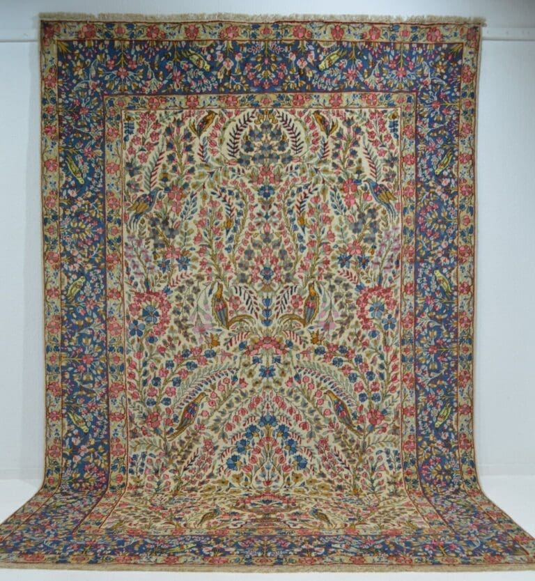 nr-ec2558-original-kerman-teppich-aus-wolle-handgeknupft-ca-297-x-197-cm-1 Perserteppich Kerman 297 x 197 cm Wolle handgeknüpft