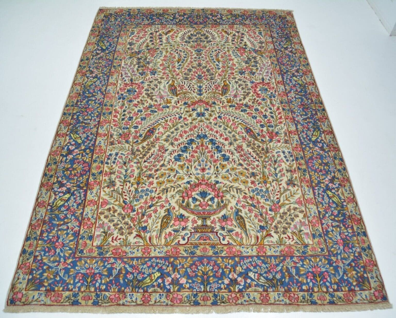 nr-ec2558-original-kerman-teppich-aus-wolle-handgeknupft-ca-297-x-197-cm-3 Perserteppich Kerman 297 x 197 cm Wolle handgeknüpft