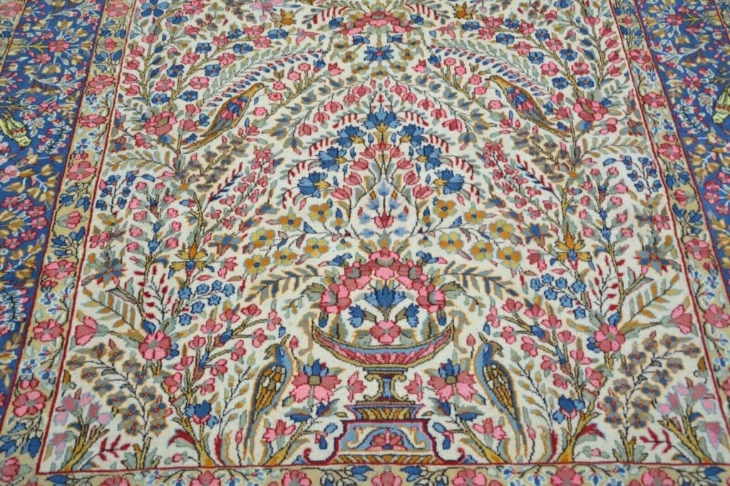 nr-ec2558-original-kerman-teppich-aus-wolle-handgeknupft-ca-297-x-197-cm-8 Perserteppich Kerman 297 x 197 cm Wolle handgeknüpft