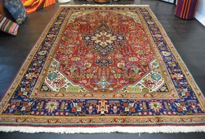 Perserteppich Tabriz ca 285 x 202 cm Wolle handgeknüpft