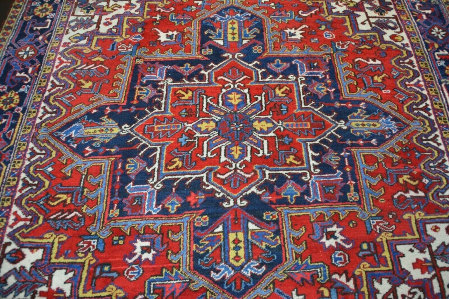 Perserteppich Heriz ca 341 x 242 cm Wolle handgeknüpft