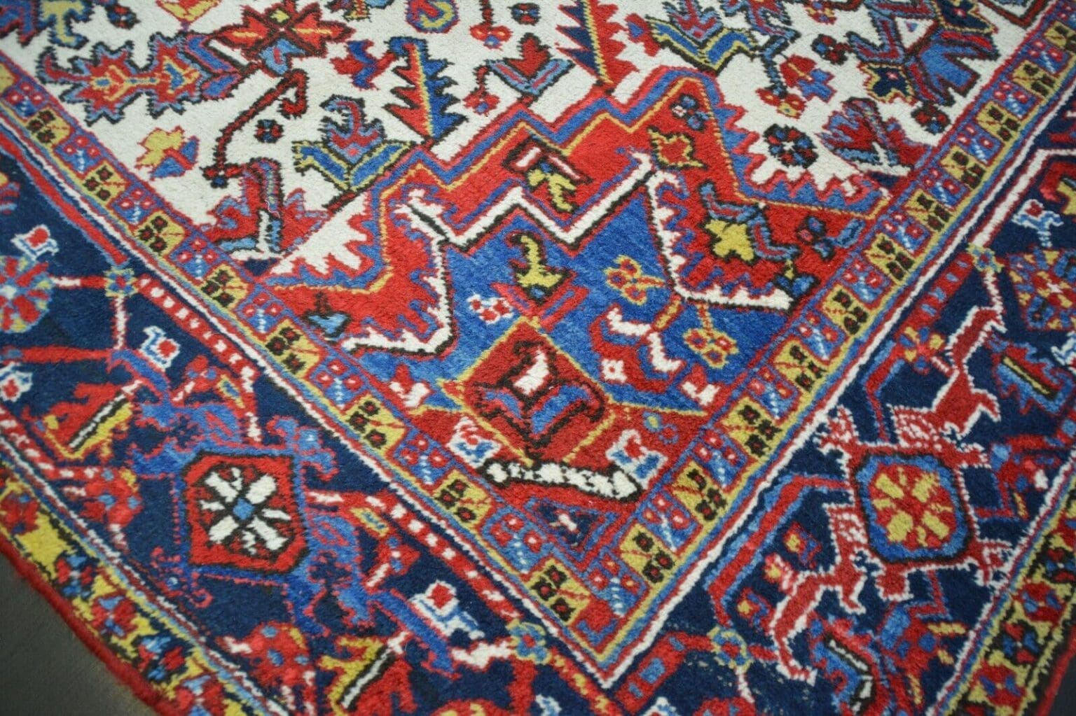 Perserteppich Heriz ca 341 x 242 cm Wolle handgeknüpft
