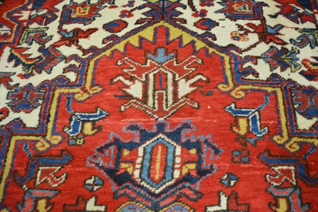 Perserteppich Heriz ca 341 x 242 cm Wolle handgeknüpft