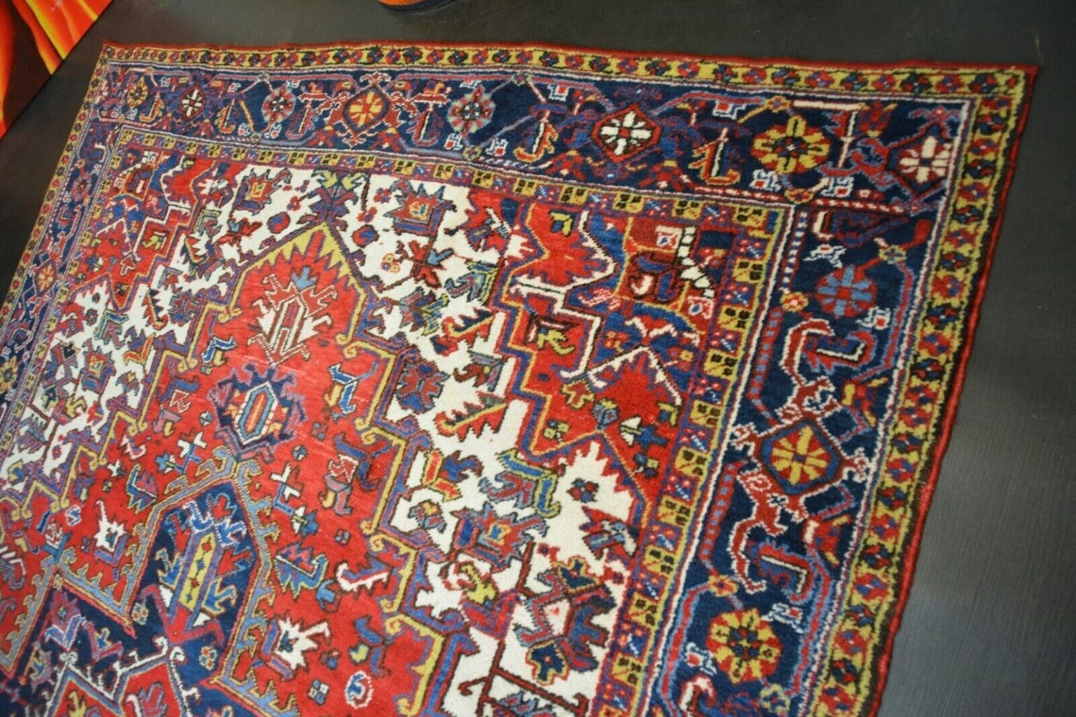 Perserteppich Heriz ca 341 x 242 cm Wolle handgeknüpft