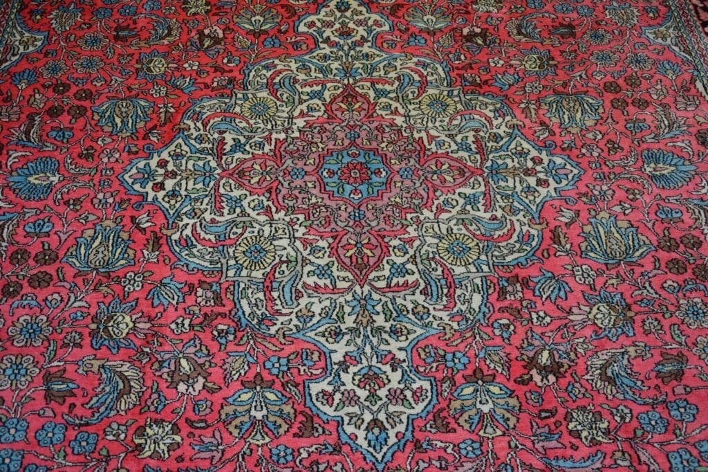 nr-48-handgeknupfter-original-teppich-aus-kaschmir-und-seide-fein-ca-373-3 Orientteppich ca. 373 x 273 cm Seide handgeknüpft