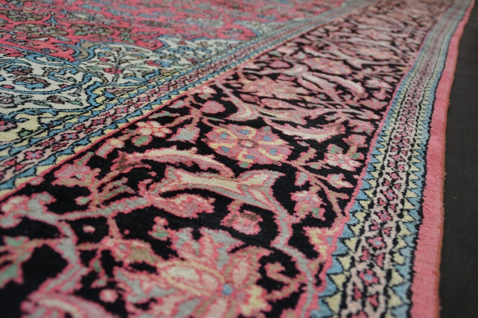 nr-48-handgeknupfter-original-teppich-aus-kaschmir-und-seide-fein-ca-373-4 Orientteppich ca. 373 x 273 cm Seide handgeknüpft