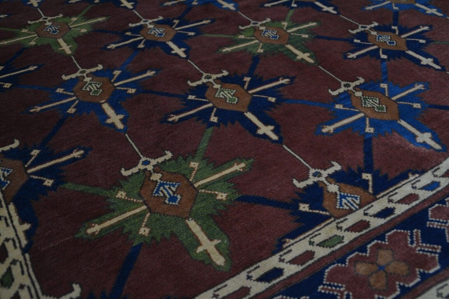 Orientteppich Kazak ca 320 x 256 cm Wolle handgeknüpft