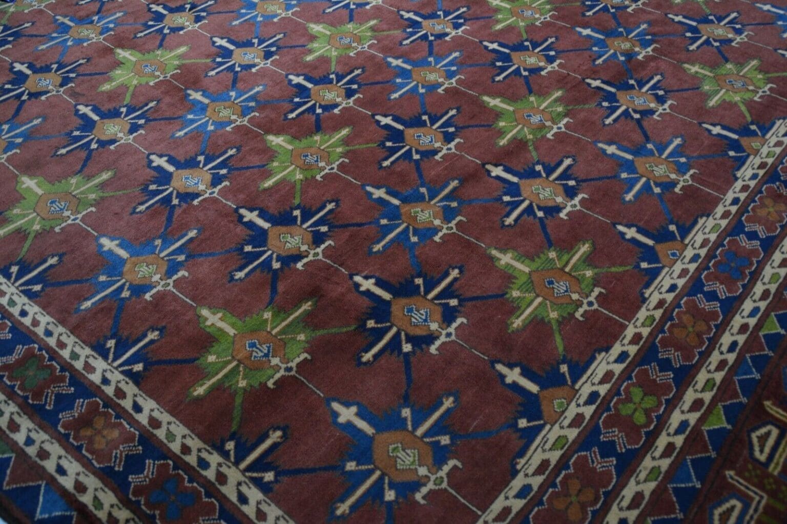 Orientteppich Kazak ca 320 x 256 cm Wolle handgeknüpft