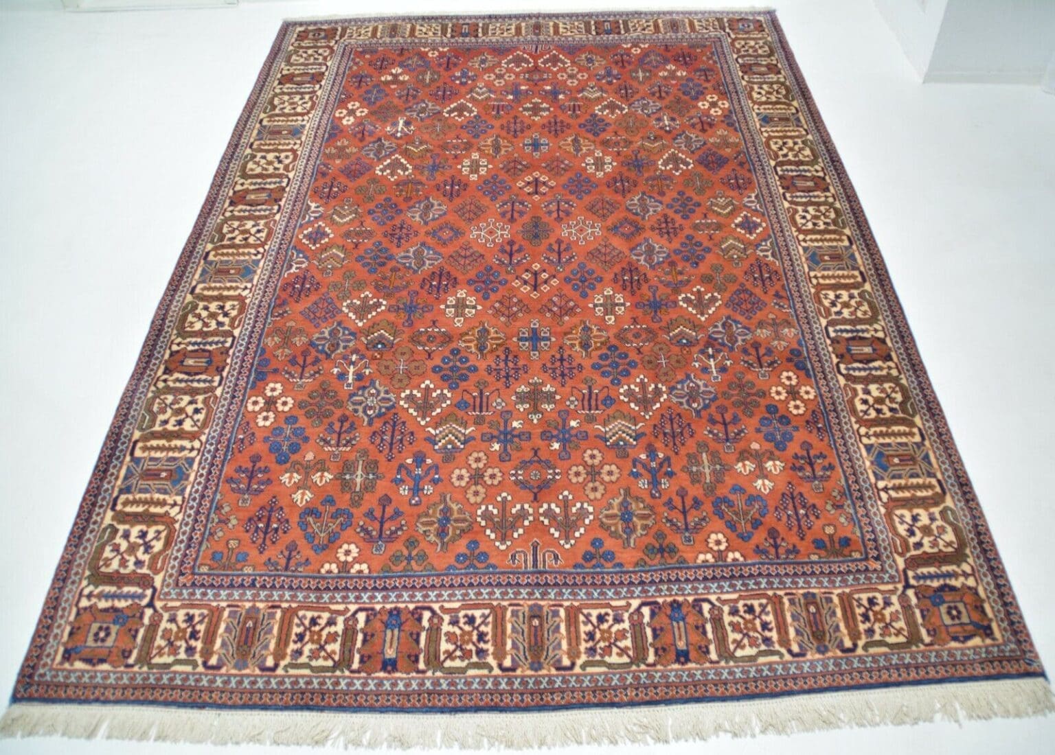 Perserteppich Meymeh ca. 352 x 250 cm Wolle handgeknüpft