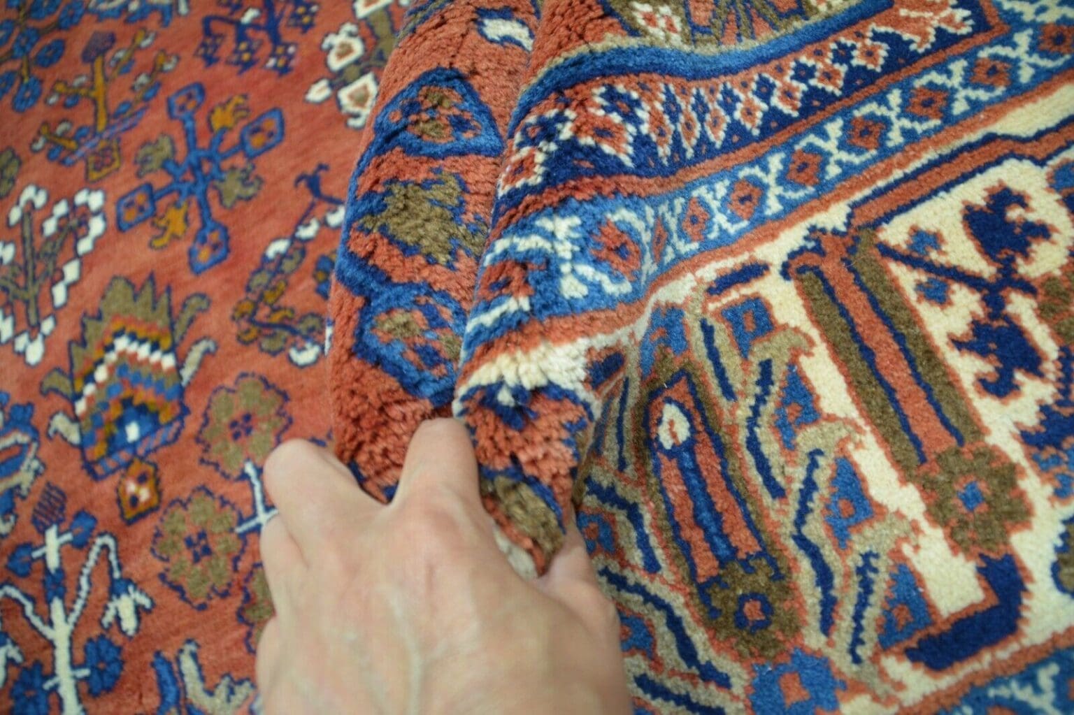 Perserteppich Meymeh ca. 352 x 250 cm Wolle handgeknüpft
