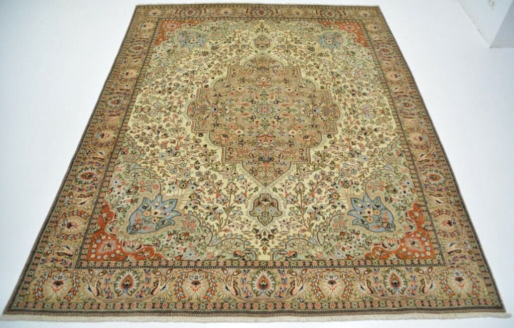 Perserteppich Tabriz ca 297 x 237 cm Wolle handgeknüpft