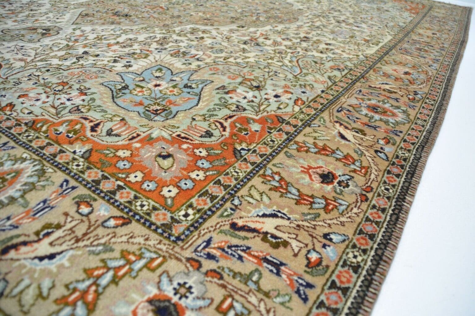 Perserteppich Tabriz ca 297 x 237 cm Wolle handgeknüpft