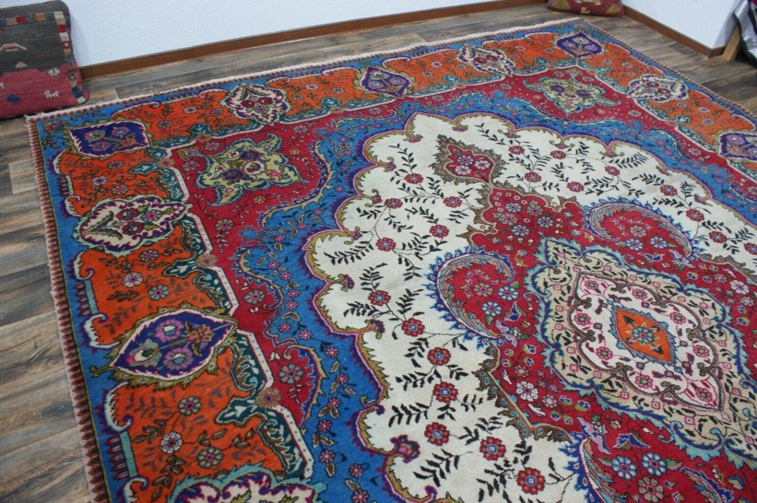 Perserteppich Tabriz ca 388 x 295 cm Wolle handgeknüpft