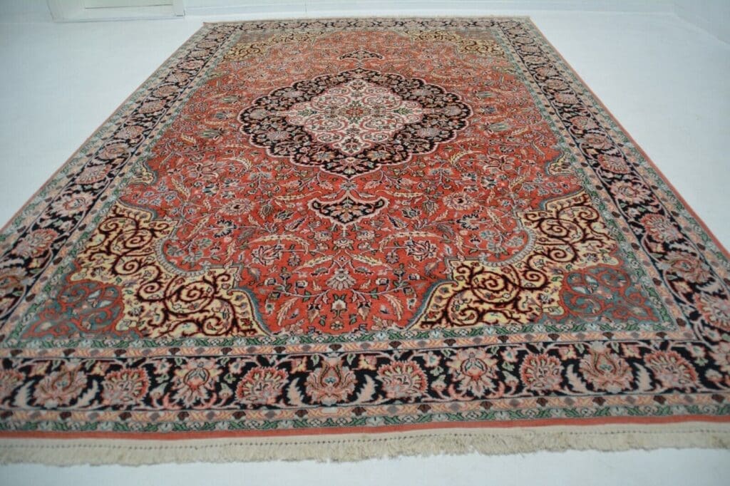 Orientteppich Indien ca. 314 x 212 cm Seide handgeknüpft