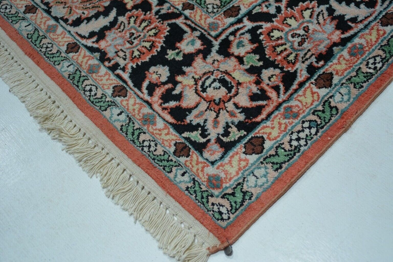 Orientteppich Indien ca. 314 x 212 cm Seide handgeknüpft