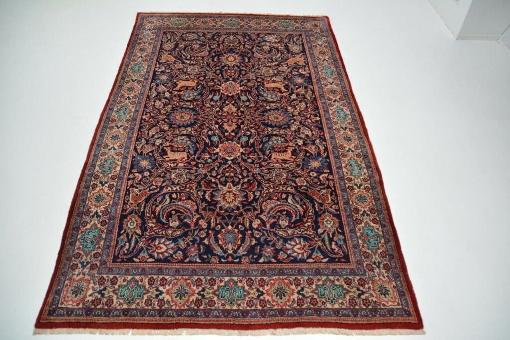 antiker-handgeknupfter-teppich-sarugh-aus-wolle-nr-c4162-ca-302-x-187-cm-1 Perserteppich Sarugh Farahan ca 302 x 187 cm handgeknüpft