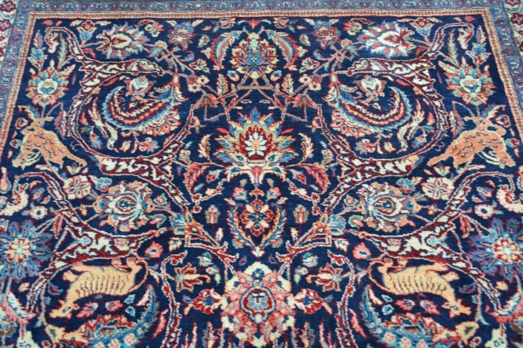 antiker-handgeknupfter-teppich-sarugh-aus-wolle-nr-c4162-ca-302-x-187-cm-4 Perserteppich Sarugh Farahan ca 302 x 187 cm handgeknüpft