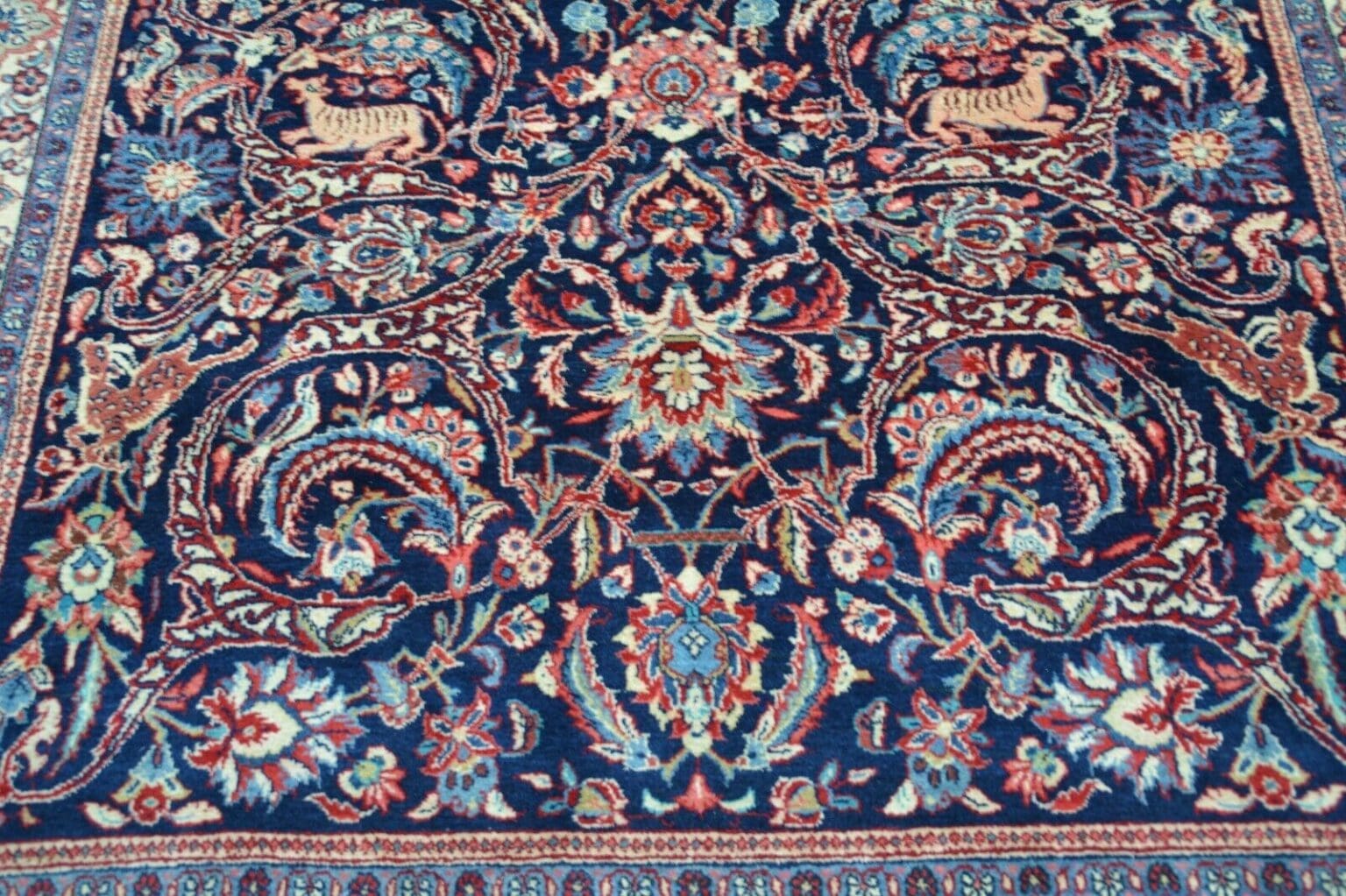 antiker-handgeknupfter-teppich-sarugh-aus-wolle-nr-c4162-ca-302-x-187-cm-5 Perserteppich Sarugh Farahan ca 302 x 187 cm handgeknüpft
