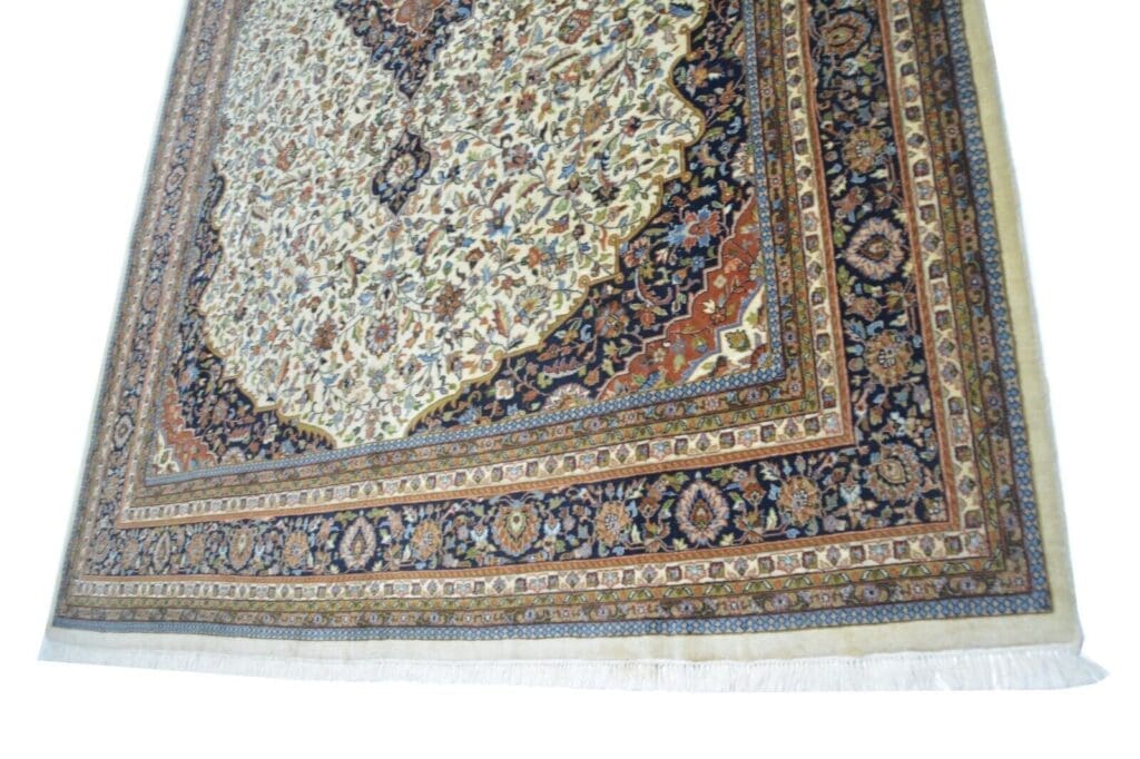 nr-eck4496-handgeknupfter-indischer-wollteppich-aus-kaschmir-ca-344-x-250-cm-8 Orientteppich Indien 344 x 250 cm Wolle handgeknüpft