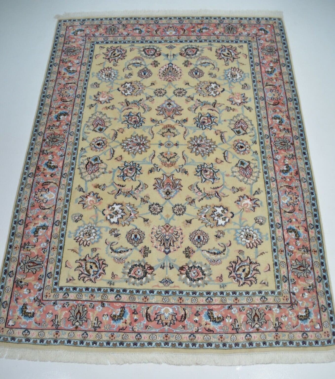 Perserteppich Mashad ca. 287 x 197 cm Wolle handgeknüpft
