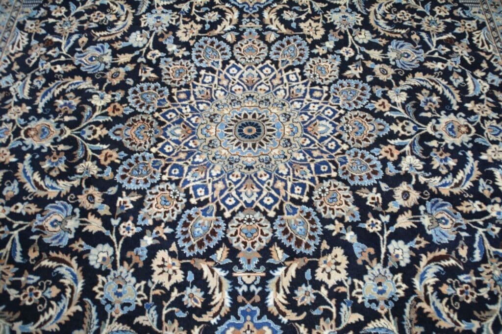 nr-c3963-handgeknupfter-original-kashan-teppich-aus-wolle-ca-407-x-299-cm-3 Perserteppich Kashan ca 407 x 299 cm Wolle handgeknüpft