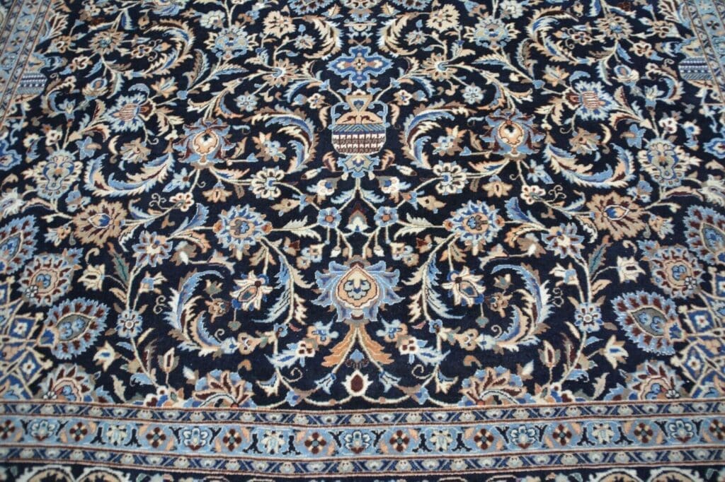 nr-c3963-handgeknupfter-original-kashan-teppich-aus-wolle-ca-407-x-299-cm-5 Perserteppich Kashan ca 407 x 299 cm Wolle handgeknüpft