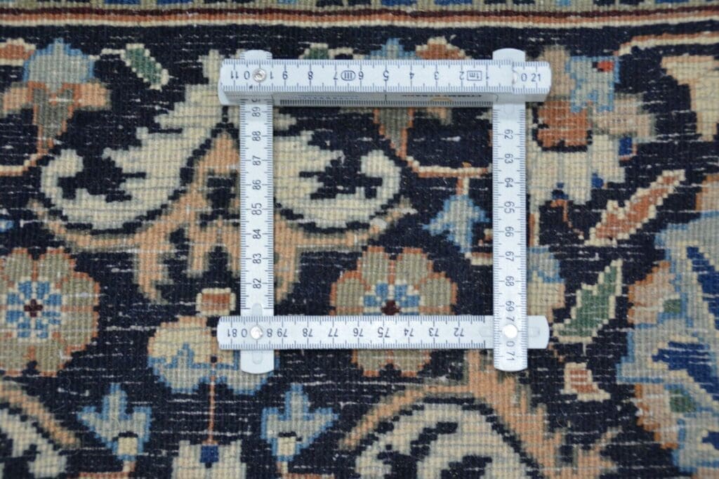 nr-c3963-handgeknupfter-original-kashan-teppich-aus-wolle-ca-407-x-299-cm-9 Perserteppich Kashan ca 407 x 299 cm Wolle handgeknüpft