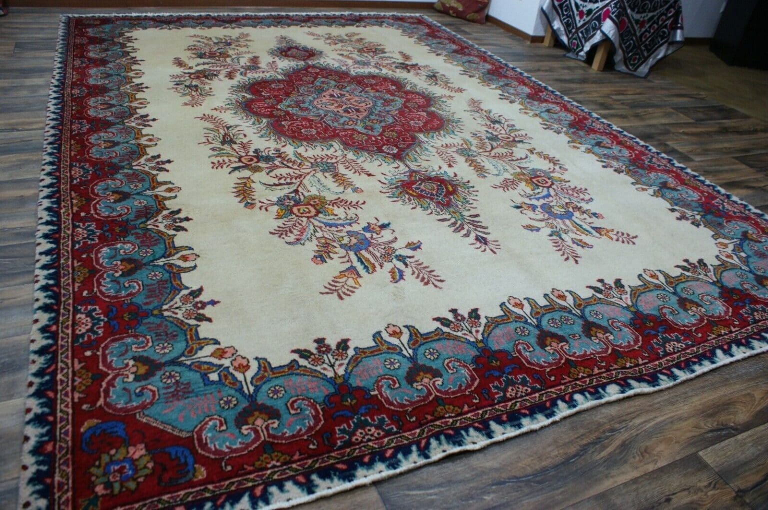 Perserteppich Tabriz ca. 350 x 245 cm Wolle handgeknüpft