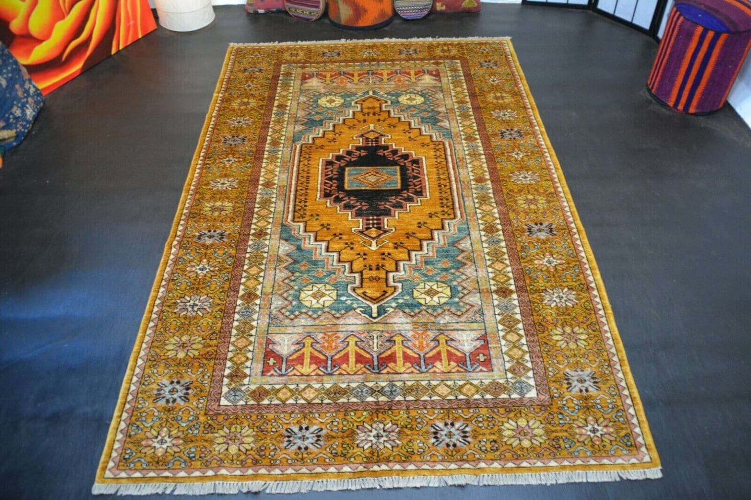Orientteppich Pakistan 247 x 162 cm Wolle handgeknüpft