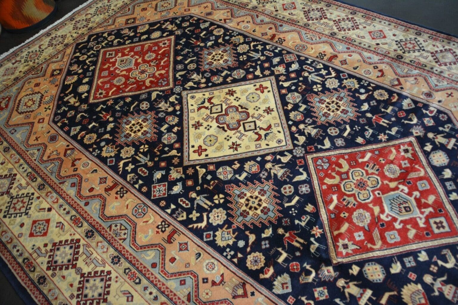 Perserteppich Semnan 321 x 214 cm Wolle handgeknüpft