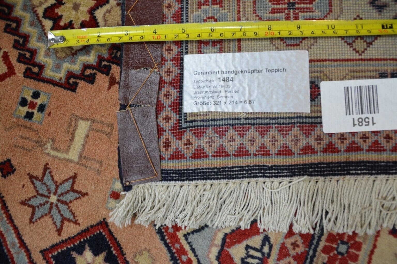 Perserteppich Semnan 321 x 214 cm Wolle handgeknüpft
