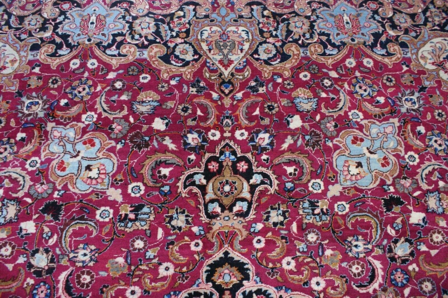 Perserteppich Mashad ca. 352 x 263 cm Wolle handgeknüpft