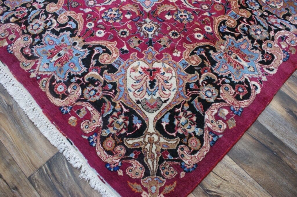 Perserteppich Mashad ca. 352 x 263 cm Wolle handgeknüpft