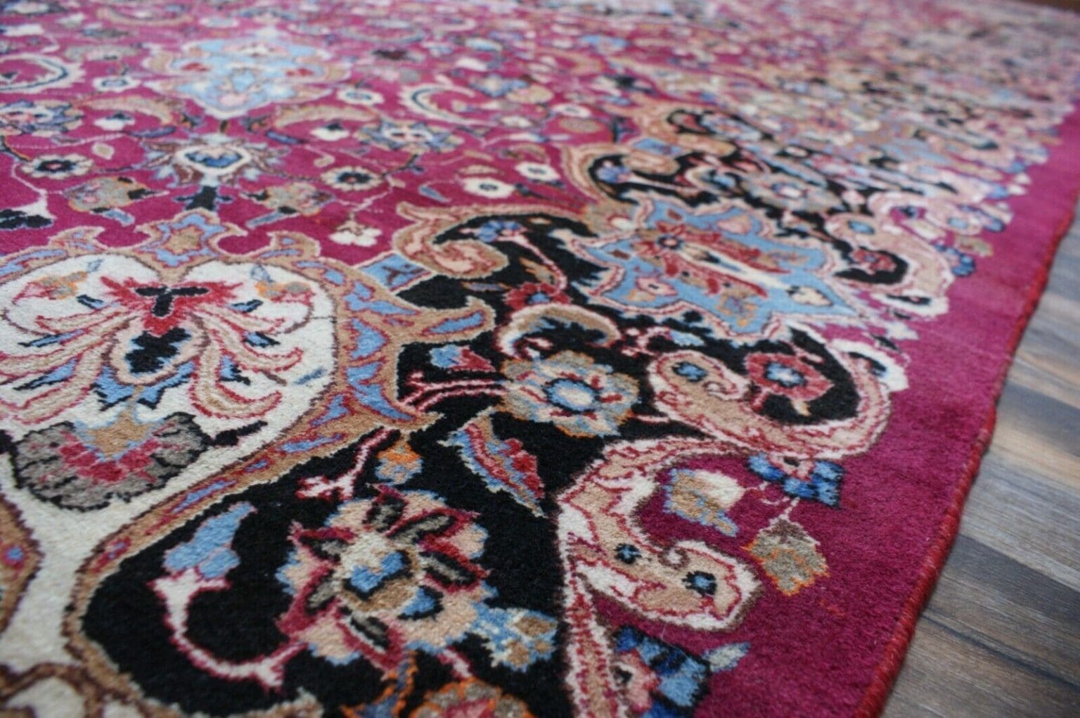 Perserteppich Mashad ca. 352 x 263 cm Wolle handgeknüpft