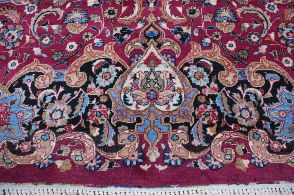 Perserteppich Mashad ca. 352 x 263 cm Wolle handgeknüpft