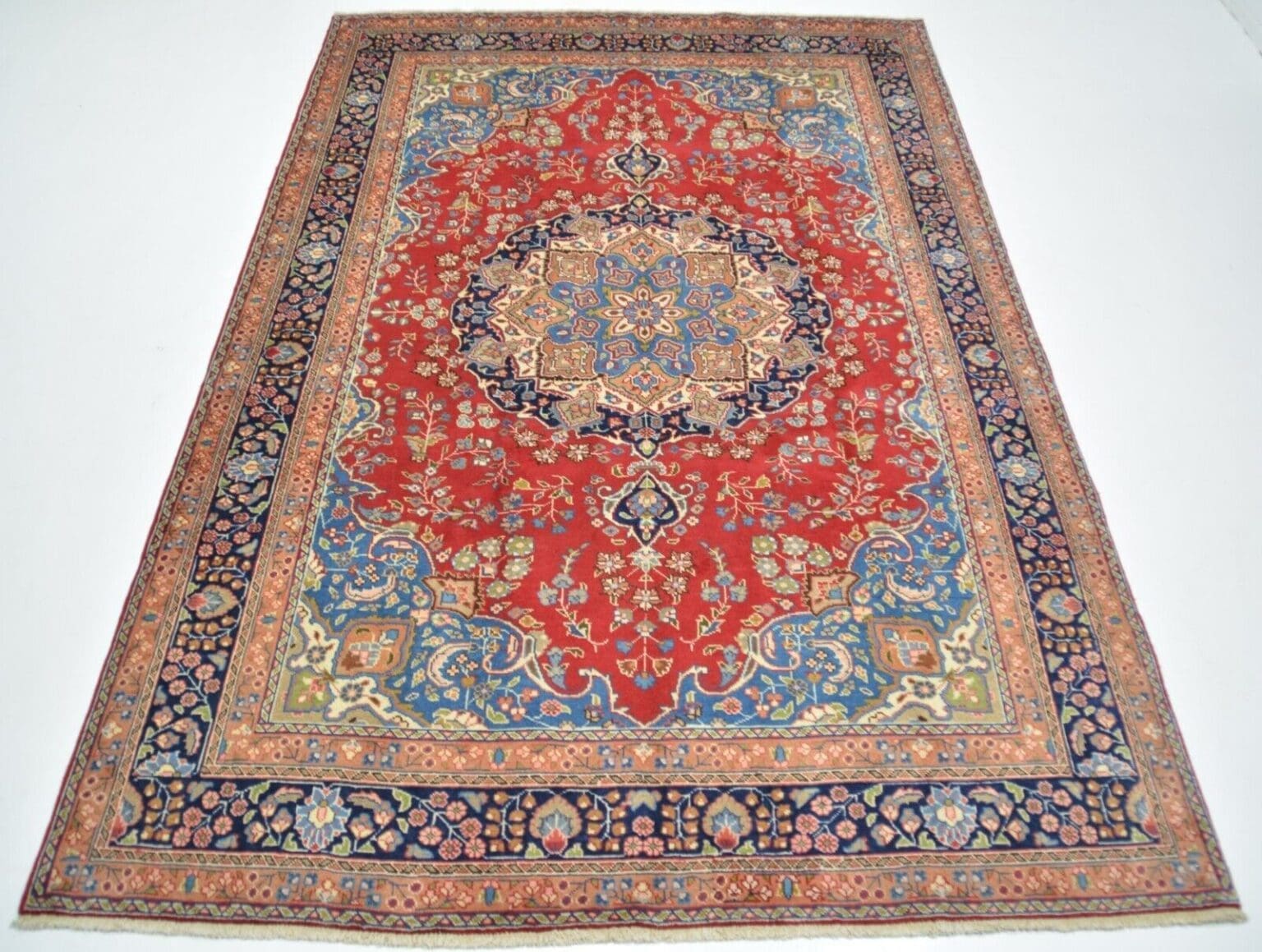 Perserteppich Mashad ca 290 x 195 cm Wolle handgeknüpft