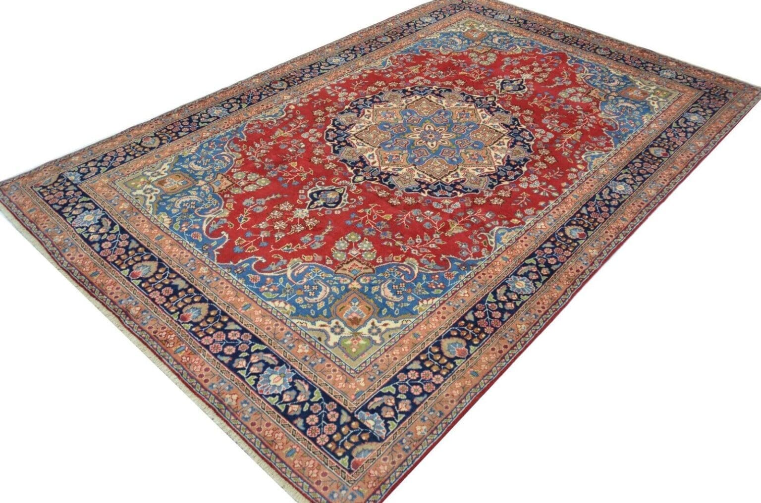 Perserteppich Mashad ca 290 x 195 cm Wolle handgeknüpft