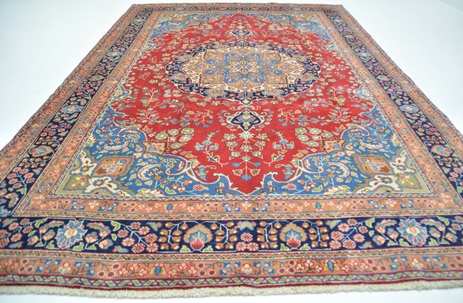 Perserteppich Mashad ca 290 x 195 cm Wolle handgeknüpft