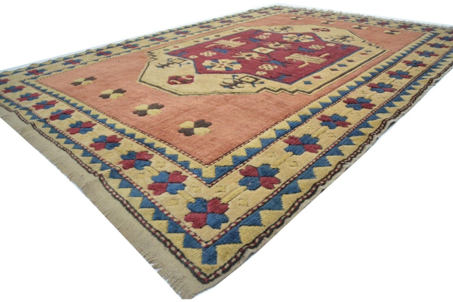 eck4362-handgeknupfter-original-kars-kazak-teppich-aus-der-turkei-wolle-ca-2 Orientteppich Kars Kazak 283 x 200 cm Wolle handgeknüpft
