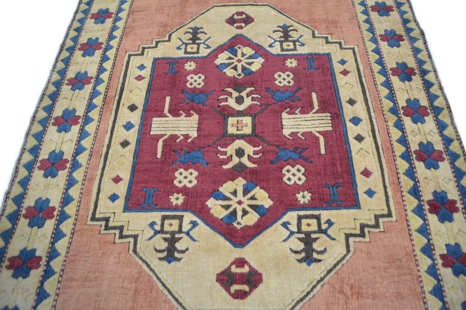 eck4362-handgeknupfter-original-kars-kazak-teppich-aus-der-turkei-wolle-ca-3 Orientteppich Kars Kazak 283 x 200 cm Wolle handgeknüpft