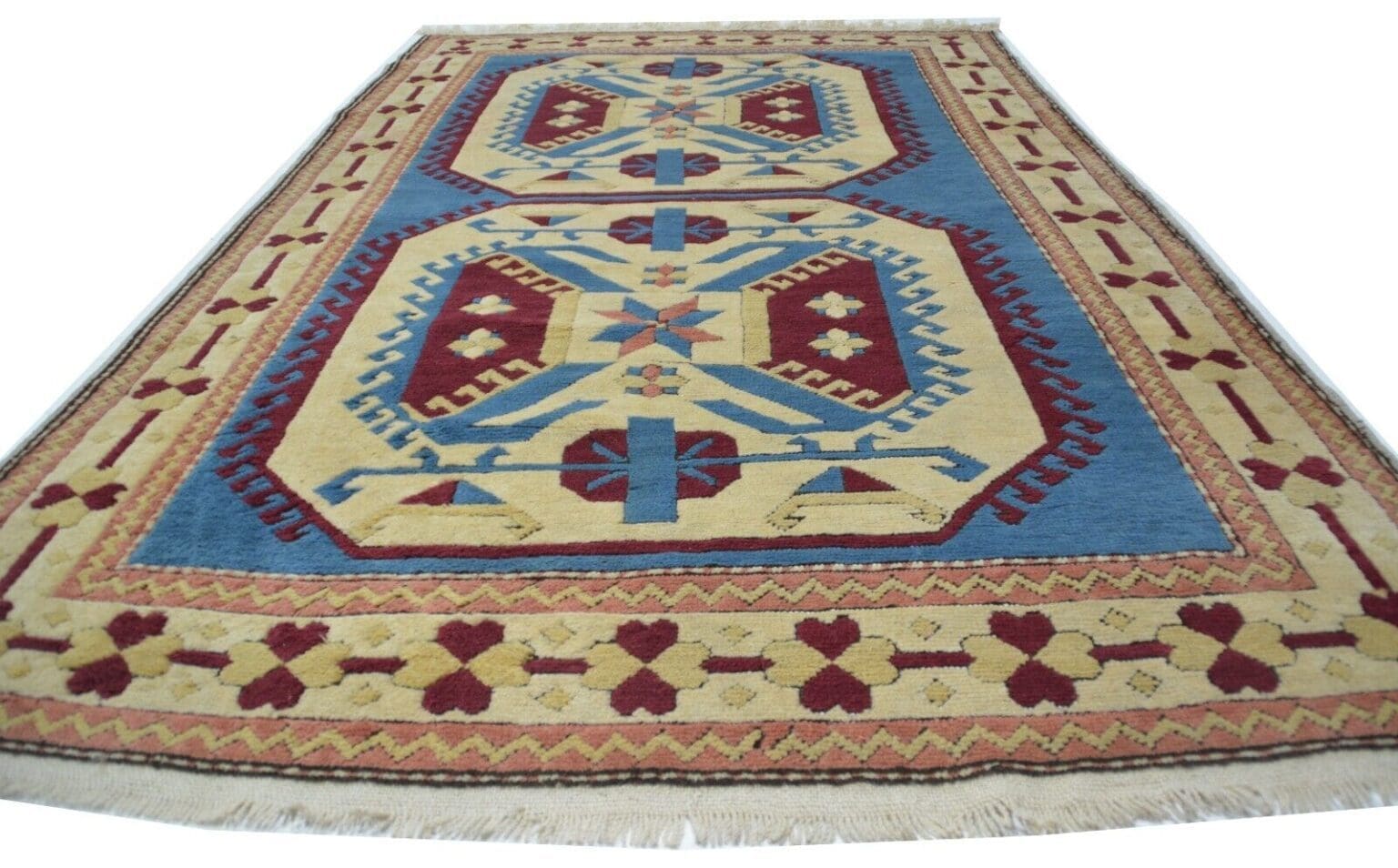 eck7452-handgeknupfter-teppich-aus-der-turkei-kars-kazak-wolle-ca-280-x-1 Orientteppich Kars Kazak ca. 280 x 153 cm Wolle handgeknüpft